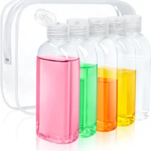 5-Pack TSA Approved Leak-Proof Travel Bottles Kit